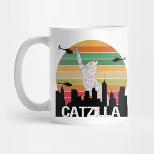 funny catzilla Mug